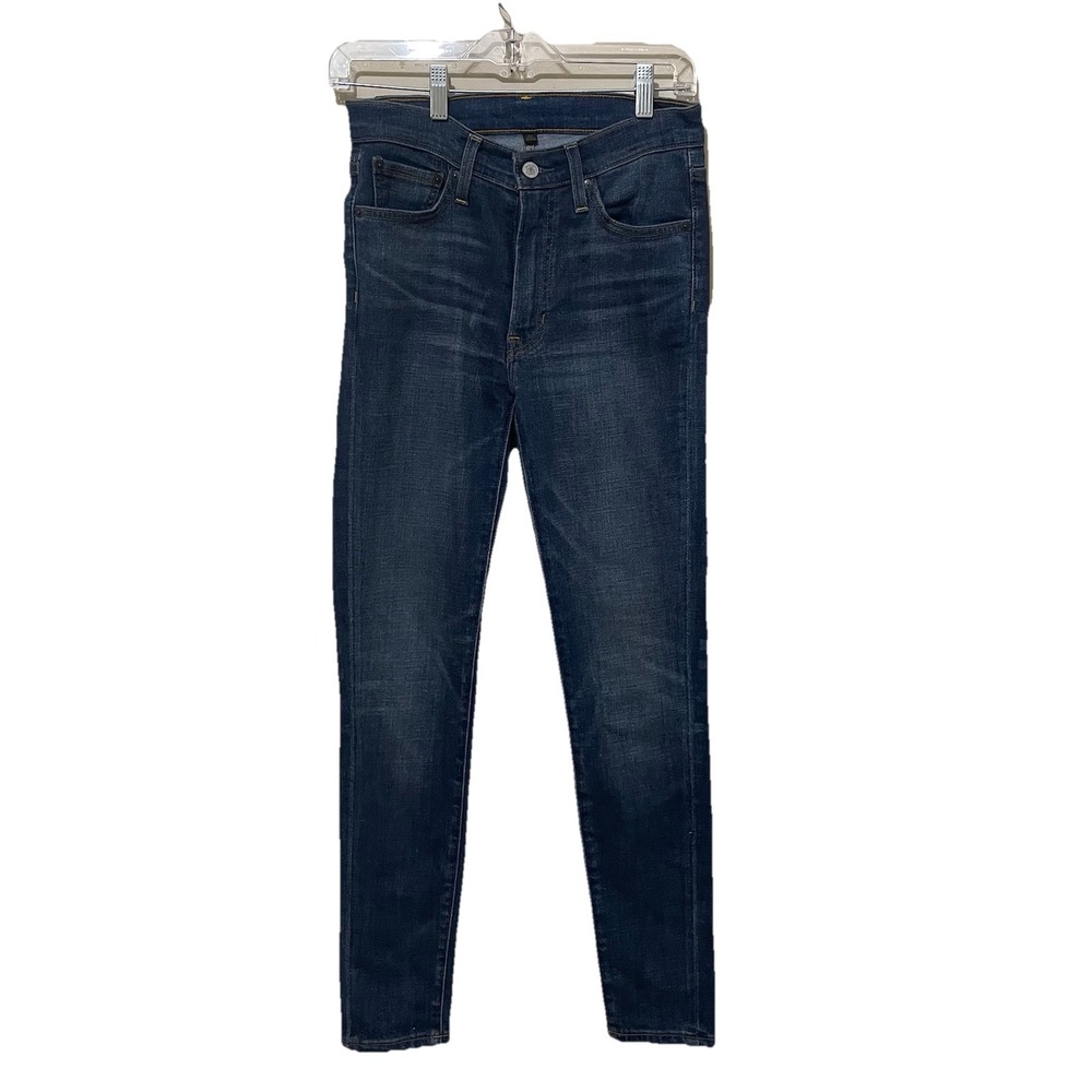 Frye Womens Dark Wash Skinny Jeans Blue Mid‎ Rise Size 27 Minimalist Western